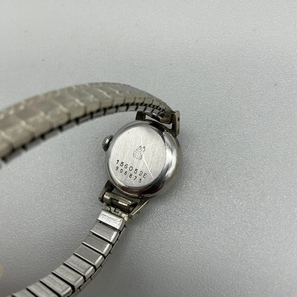 Vintage Ernest Borel Womens Watch 17mm Silver Tone Manual Wind Swiss Made